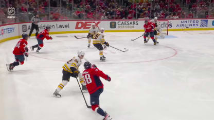 BOS@WSH: Sandin scores goal against Jeremy Swayman