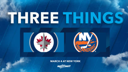 Three things - Jets open road trip with loss to Isles