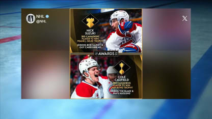 Nick Suzuki and Cole Caufield win Selke/Lady Byng
