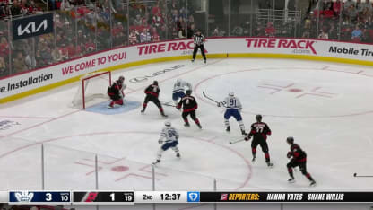 TOR@CAR: Andersen with a great save against William Nylander