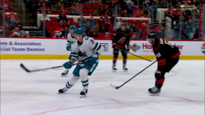 SJS@CAR: Klingberg scores goal against Pyotr Kochetkov