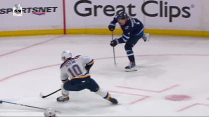 STL@WPG: Namestnikov scores goal against Jordan Binnington