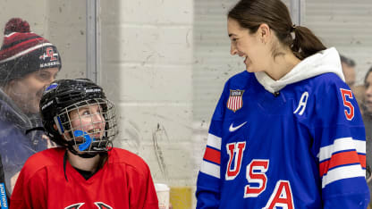 Megan Keller Jersey Girls Hockey Club Visit
