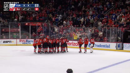 Devils win in shootout