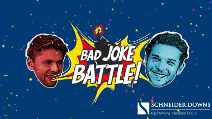 Adam Fantilli and Nick Blankenburg Go Head to Head in Bad Joke Battle!