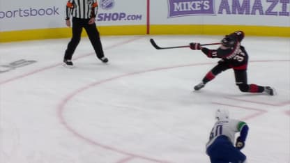 VAN@CAR: Svechnikov scores PPG against Kevin Lankinen