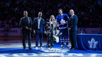 Maple Leafs celebrate Ekman-Larsson's 1,000th game