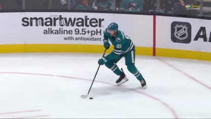 COL@SJS: Celebrini scores goal against Mackenzie Blackwood