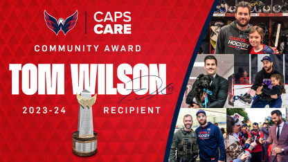 Capitals Announce Tom Wilson as Recipient of Inaugural Caps Care Community Award
