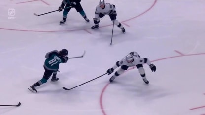 LAK@SJS: Gaudette scores goal against Anton Forsberg