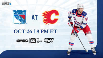 Rangers at Flames: Pregame Notes | 10.26.25