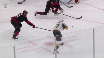 VGK@CAR: Dorofeyev scores goal against Brandon Bussi
