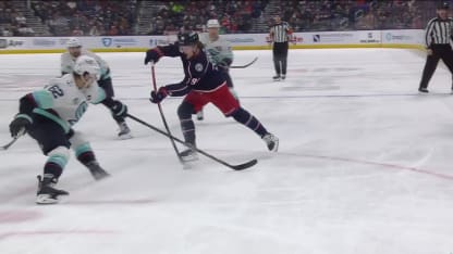 SEA@CBJ: Johnson scores goal against Philipp Grubauer