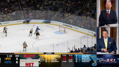 NHL in ASL: Holloway tosses one into the empty net