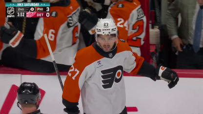 PHI@DET: Cates scores PPG against John Gibson