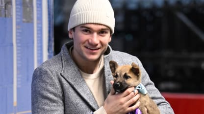 Photos: Blues arrive with adoptable dogs