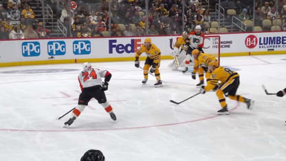 PHI@PIT: Seeler scores goal against Stuart Skinner