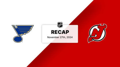 Blues 3, Devils 0 | HIGHLIGHTS