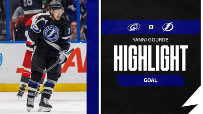 TBL vs. CAR | Gourde gets one back