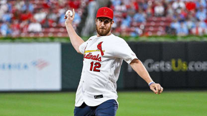 Hayes throws out first pitch