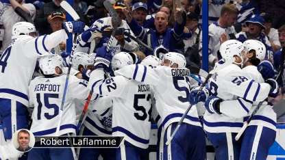 VICTOIRE LEAFS BADGE LAFLAMME SERIE