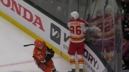 Farabee roofs backhander on breakaway