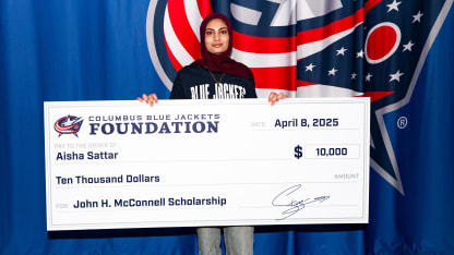 blue jackets foundation mcconnell scholarship aisha sattar