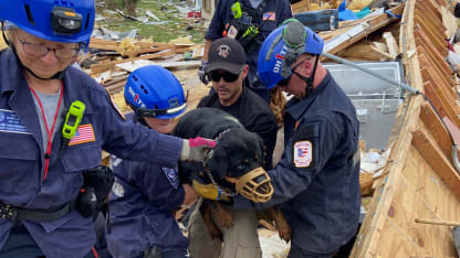 ohio task force 1 helps with hurricane relief zach werenski blue jackets