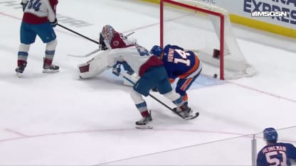 COL@NYI: Horvat scores goal against Mackenzie Blackwood