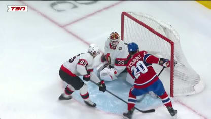 OTT@MTL: Slafkovsky scores PPG against Linus Ullmark