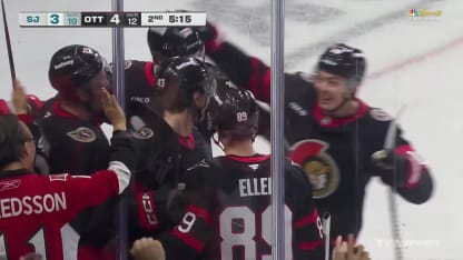 SJS@OTT: Kleven marque un but contre Laurent Brossoit