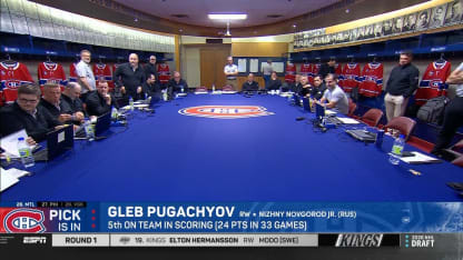 Pugachyov drafted No. 26 by Canadiens