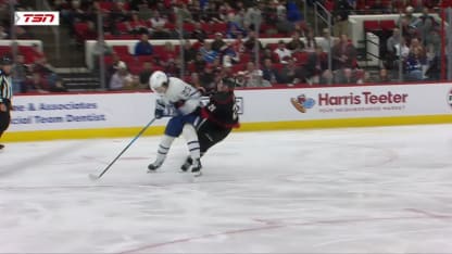 TOR@CAR: Knies scores goal against Frederik Andersen