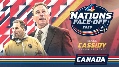 Vegas Golden Knights Head Coach Bruce Cassidy Named to Canada's Staff for 2025 4 Nations Face-Off