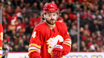 Calgary Flames Rasmus Andersson intervju inför säsongen 2023-24