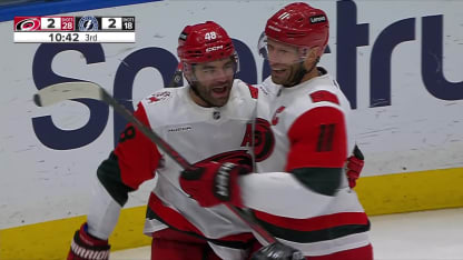 CAR@TBL: Martinook scores goal against Andrei Vasilevskiy