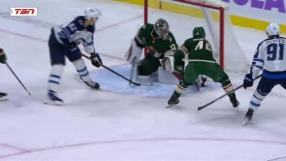 WPG@MIN: Niederreiter scores goal against Filip Gustavsson