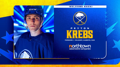 buffalo sabres sign peyton krebs