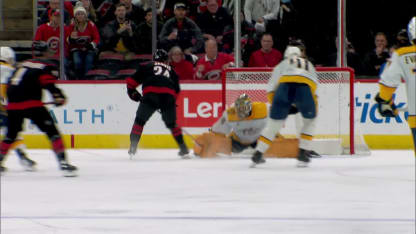 NSH@CAR: Saros with a great save against Seth Jarvis