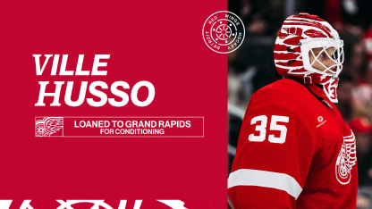 Red Wings loan Ville Husso to Grand Rapids for conditioning