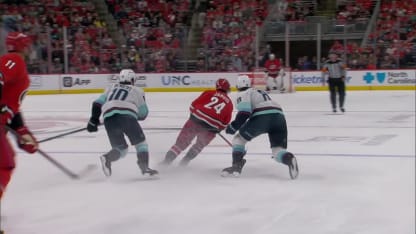 SEA@CAR: Carrier scores goal against Joey Daccord