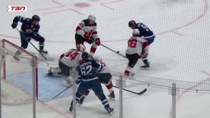 NJD@WPG: Iafallo scores goal against Jake Allen