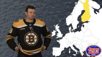 Bruins players try to guess European countries