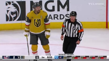 Eichel lance les Golden Knights en avant en 2e période