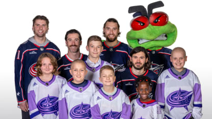 blue jackets pediatric cancer heroes flashes of hope