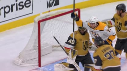 NSH@VGK: Josi scores goal against Akira Schmid