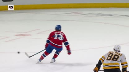 BOS@MTL: Caufield scores goal against Jeremy Swayman