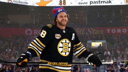 ASG Pastrnak enjoys Skills Competition