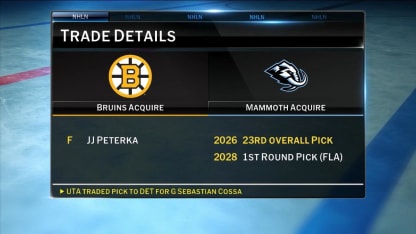 Boston Bruins acquire JJ Peterka
