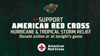 MINNESOTA WILD AND AMERICAN RED CROSS TO RAISE MONEY FOR HURRICANE VICTIMS 101024